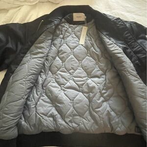 Hudson Jeans Black Quilted Jackets